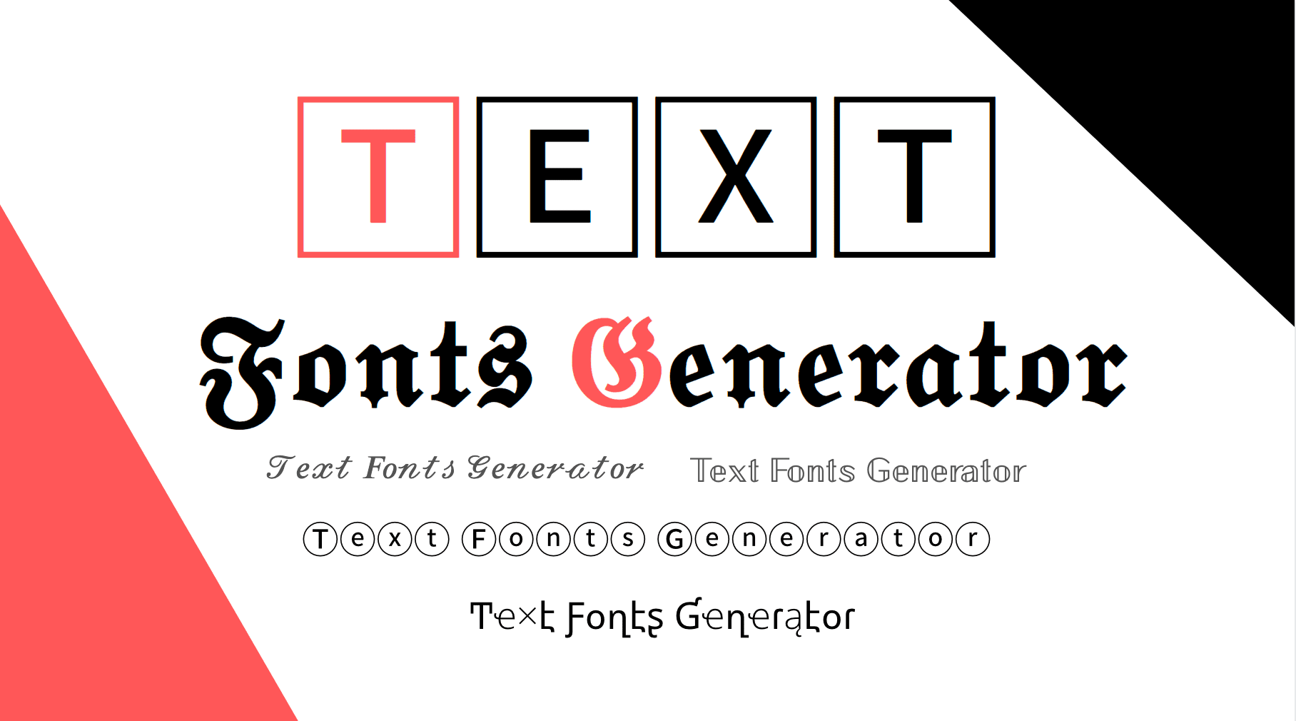 Cool font generators